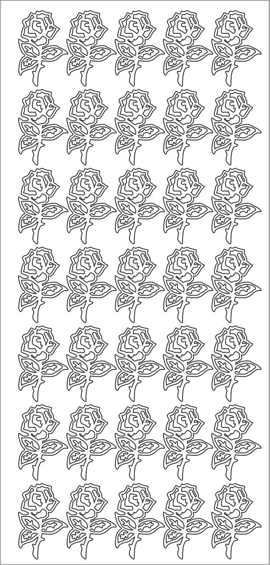 STICKERSY NAKLEJKI RÓŻE nr JO-71 Liczba sztuk 1 szt.