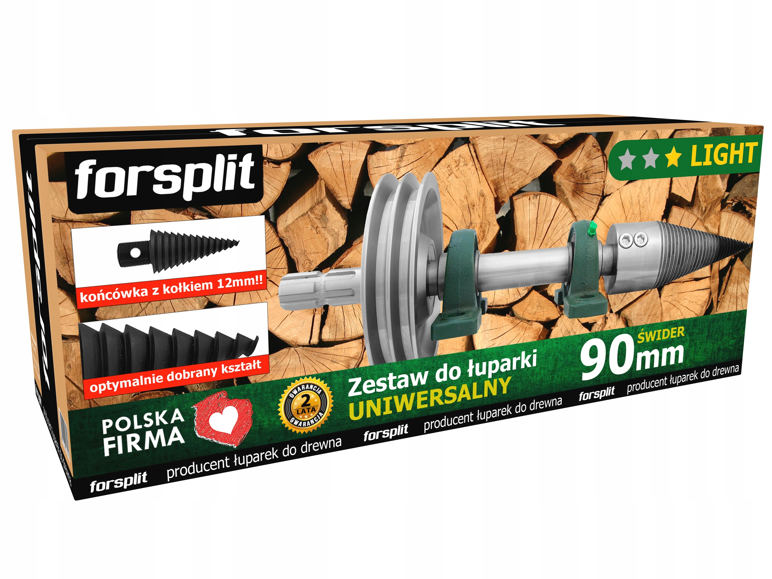 Swidrová Štípačka ZWK2U Vrták Na Dřevo 90 mm Set Wom s kolem
