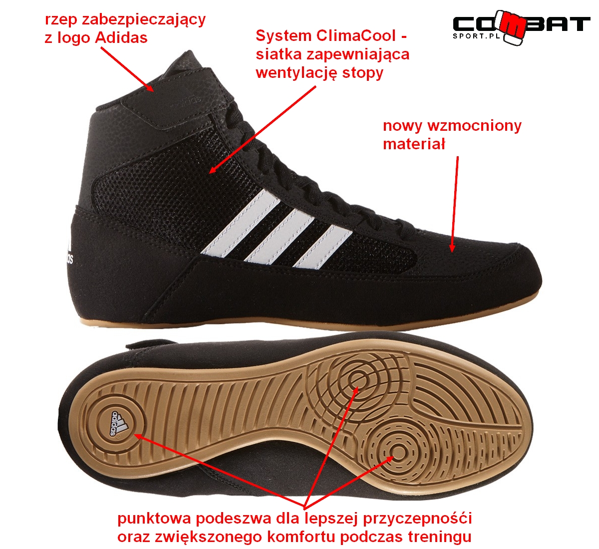 ADIDAS HVC 2 BUTY ZAPAŚNICZE KRAV MAGA BOKS czarno złote 35 1/2 Kod producenta HP6872