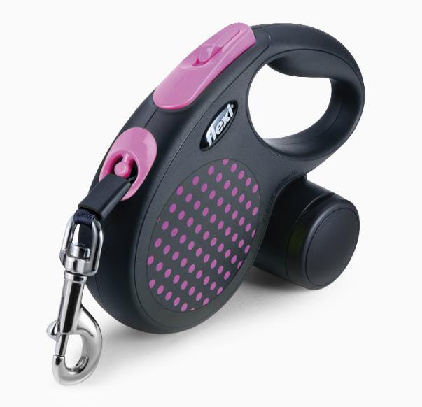

Smycz Flexi Design kropki 5m/25kg taśma M róż