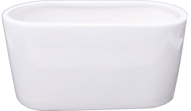 

Osłonka na dwa storczyki biała szkliwiona 31 cm