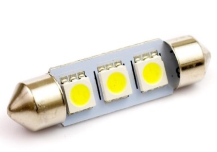 

Żarówka Led C5W 31mm 3 Smd 5050 biała (4435)