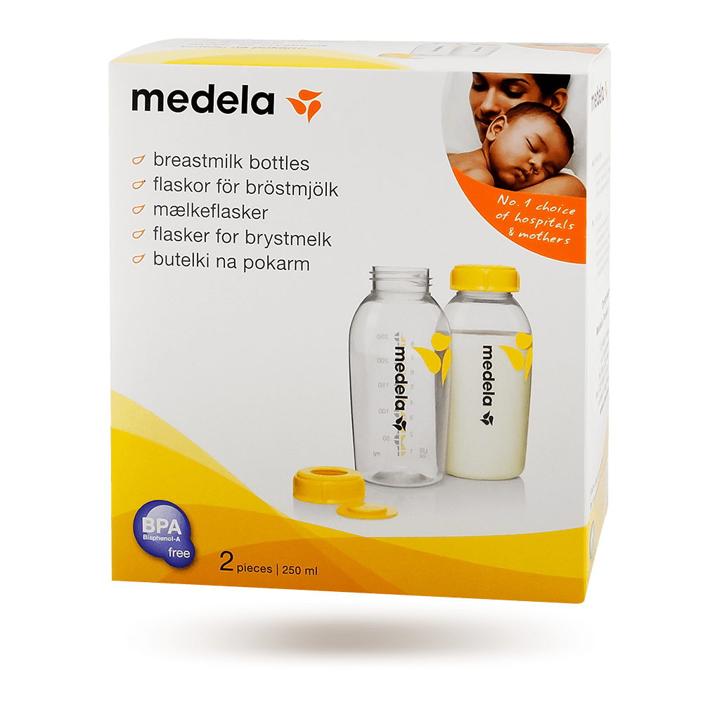 Medela 2x Butelka 250ml Na Pokarm + 2x Smoczek M Pojemność 250 ml