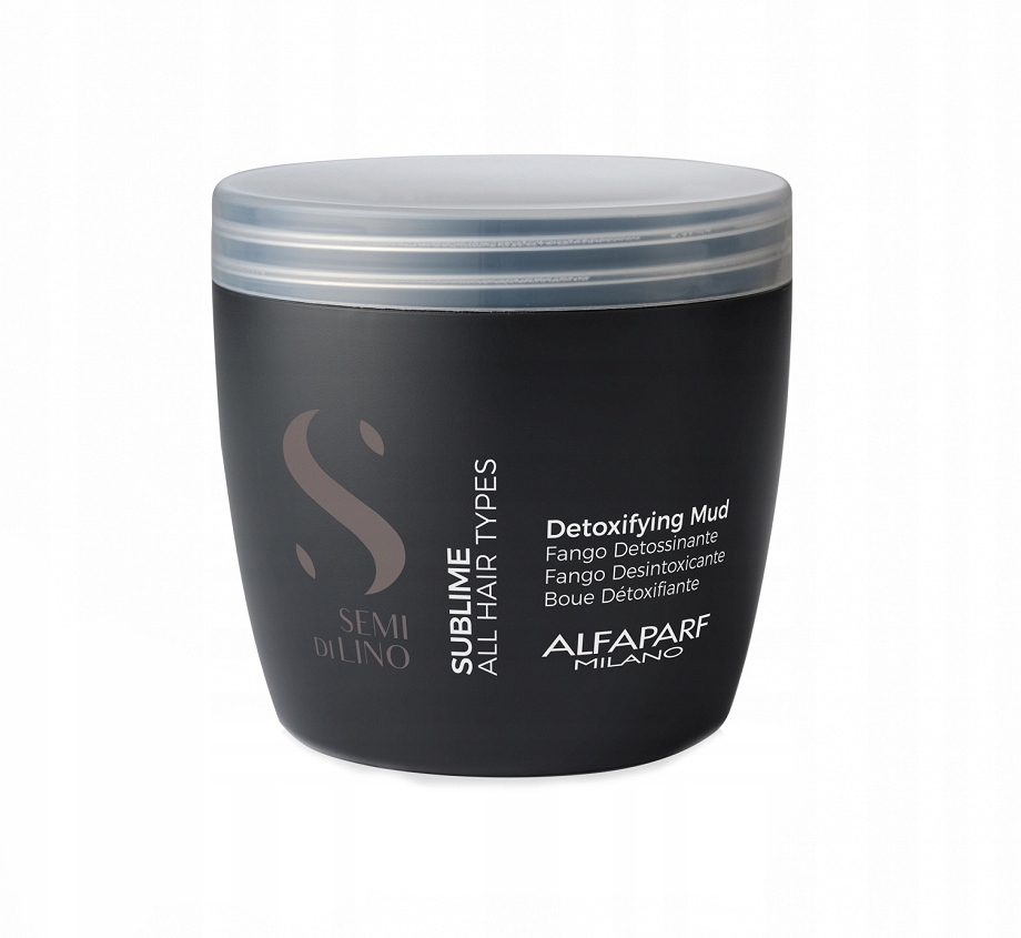 Detoxikační bahno pro všechny typy vlasů Semi di Lino Sublime 500 ml