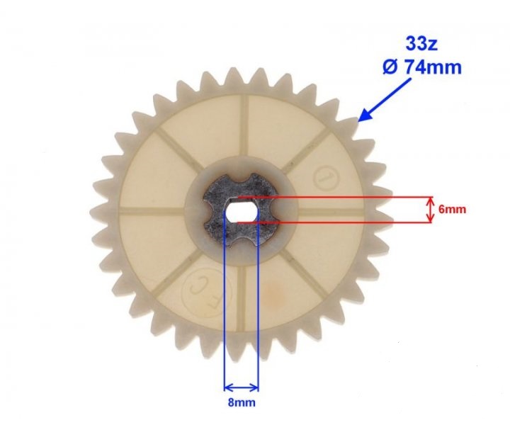 KOŁO NAPĘDU POMPY OLEJU 4T KINGWAY COLIBER KINGWA Producent inny