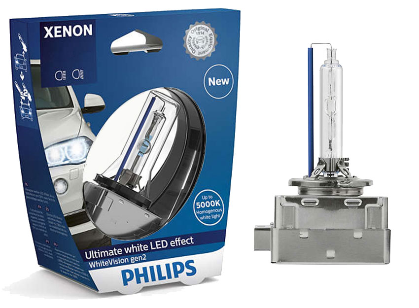 

Philips D1S White Vision gen2 Xenon Żarnik +120%