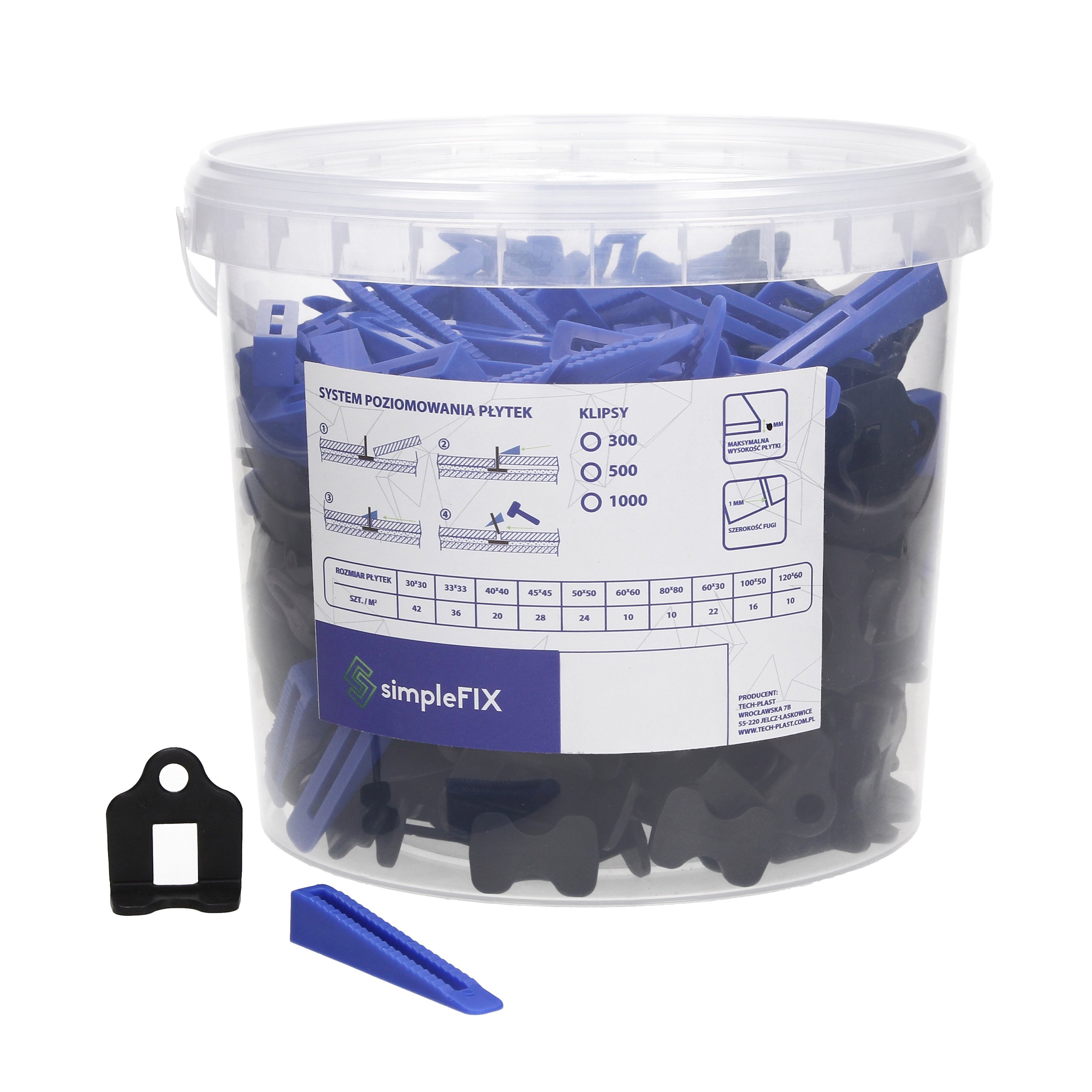 

System poziomowania płytek 300+100 Simplefix