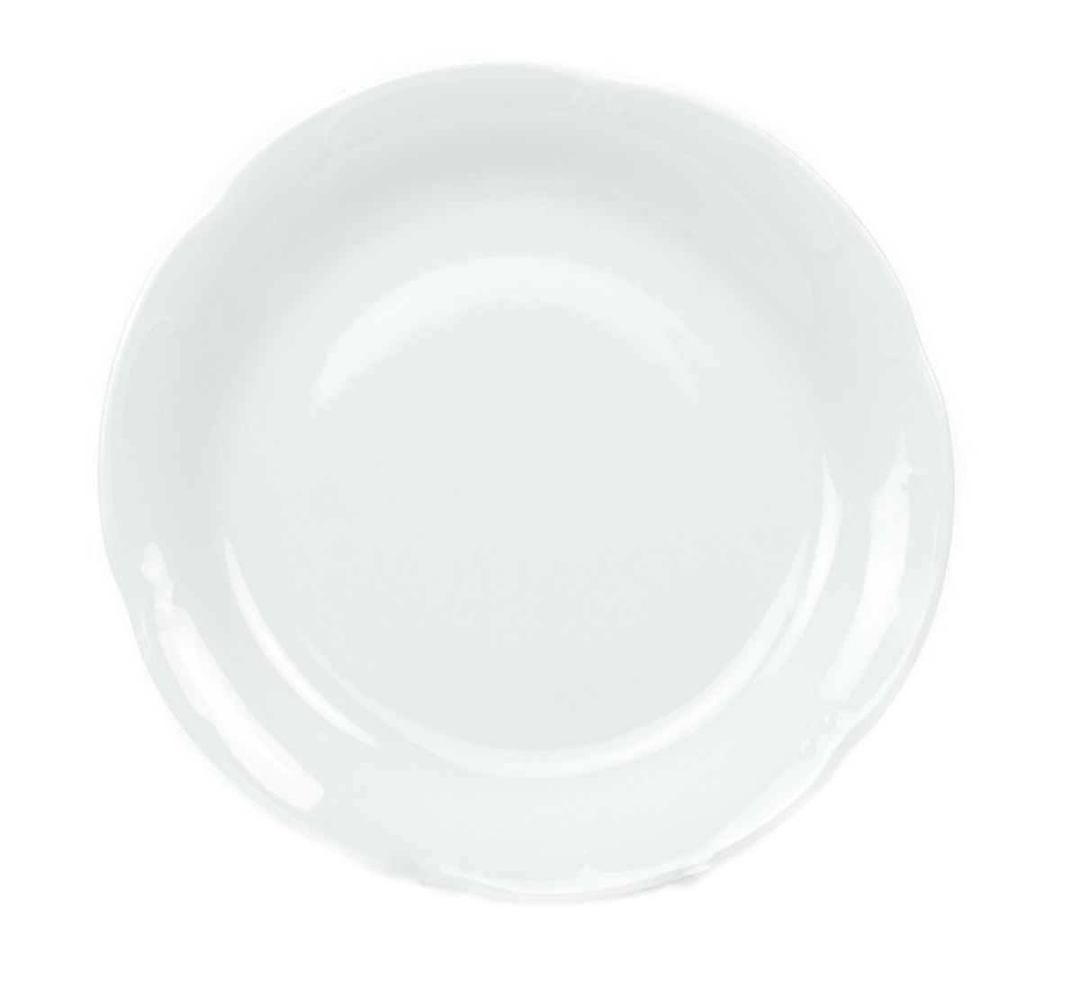

Talerz płytki 24cm Kamelia Biała Logo Chodzież