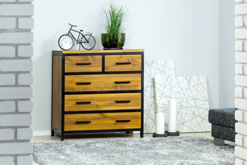 IDUSTRIALNA KOMODA METAL DREWNO STYL LOFT Kod producenta K-COM-2-C