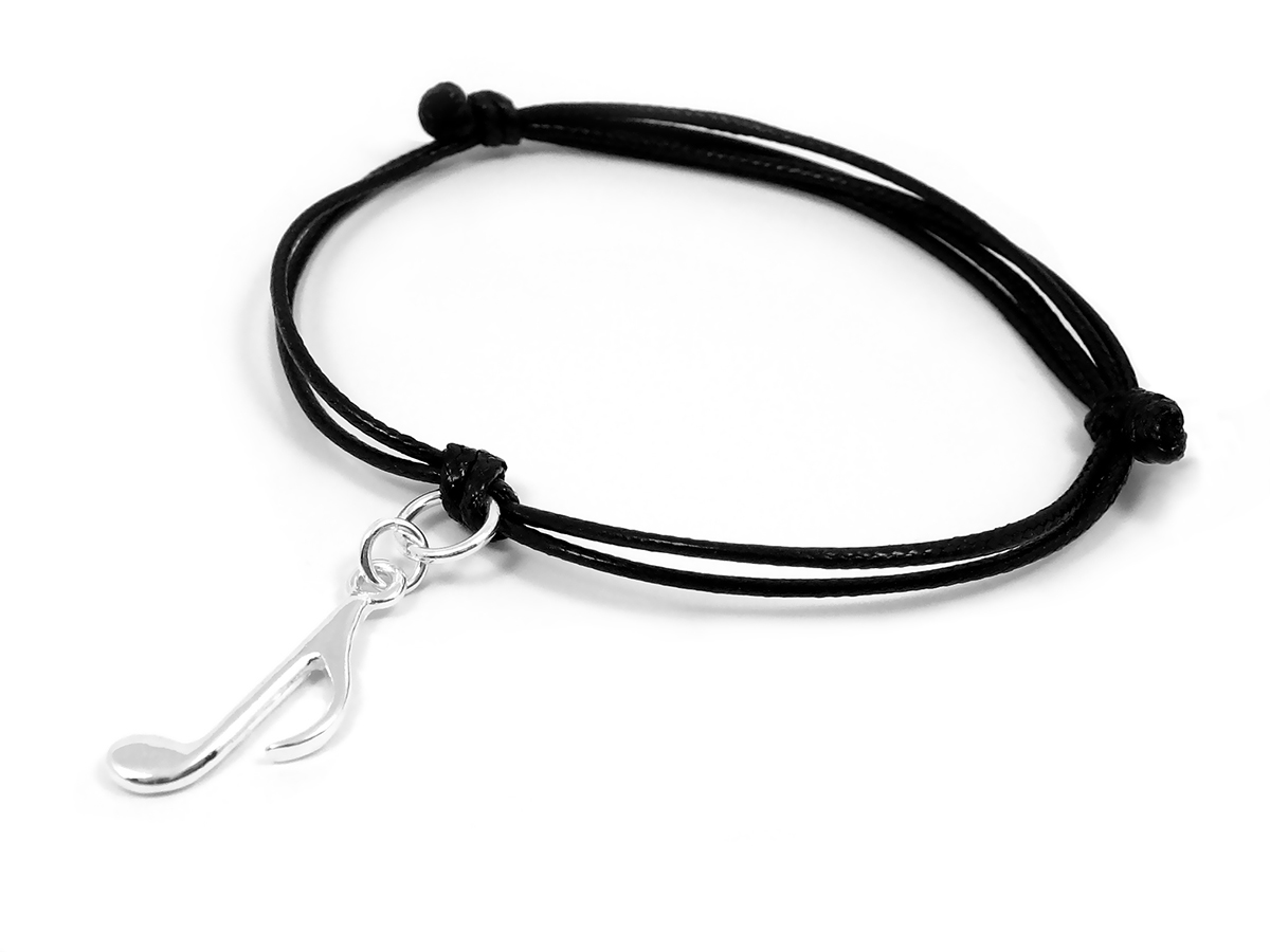 

Bransoletka sznurkowa Nutka srebro 925 charms B15