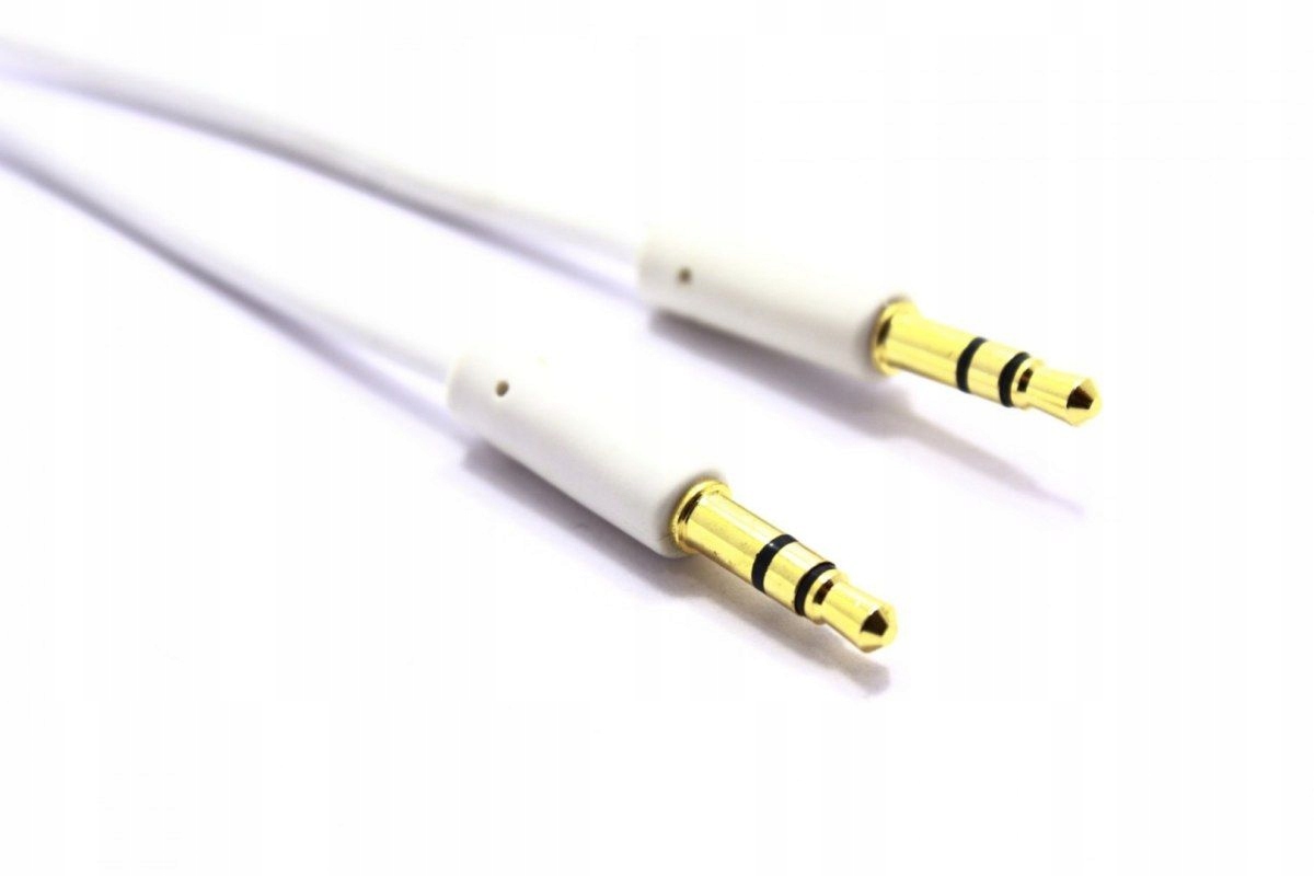 

Kabel Aux Jack 3,5 Wtyk Wtyk Biały Vitalco 3M