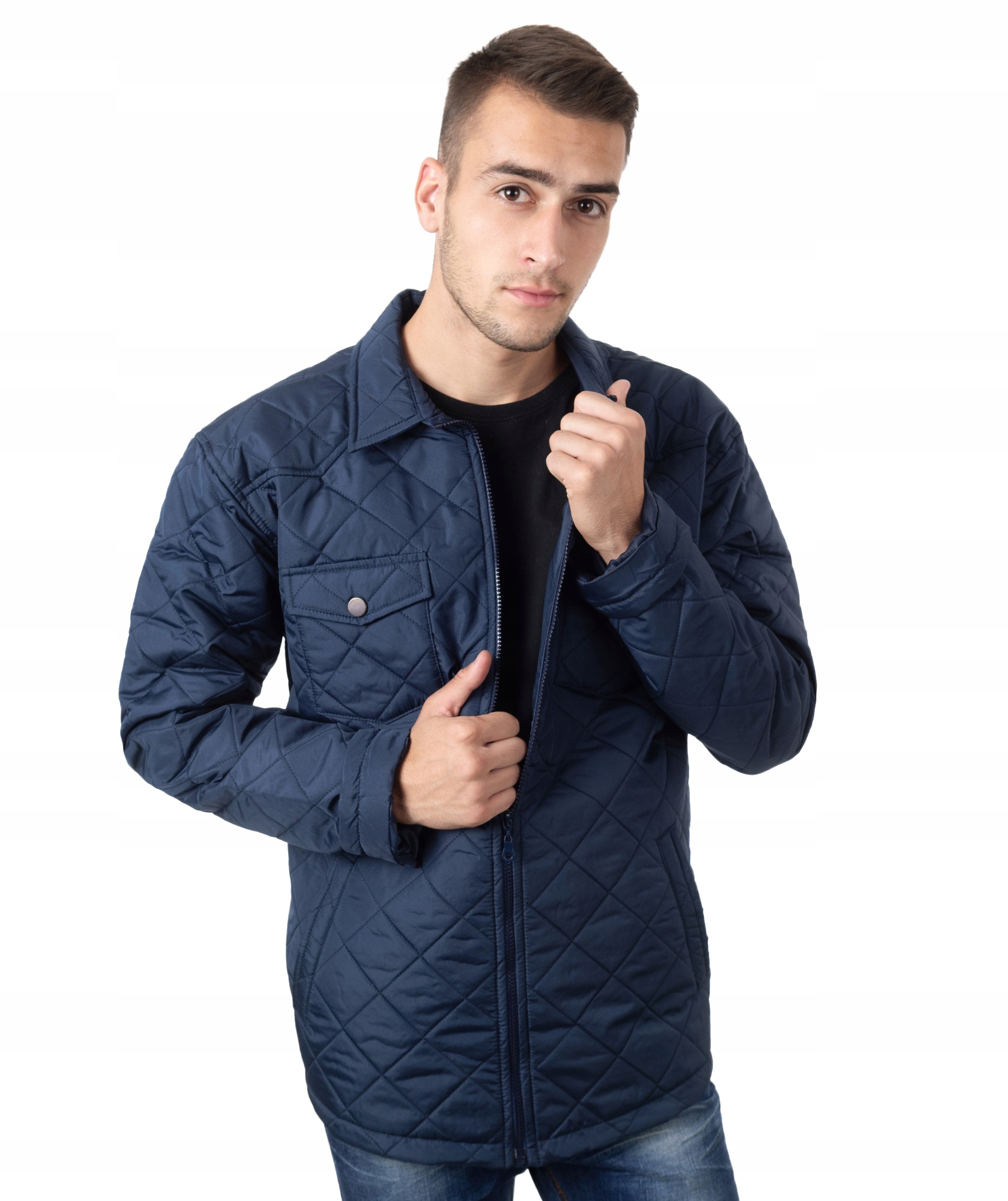 Pánská přechodová větrovka mírně zateplená JRX02 XL šedá