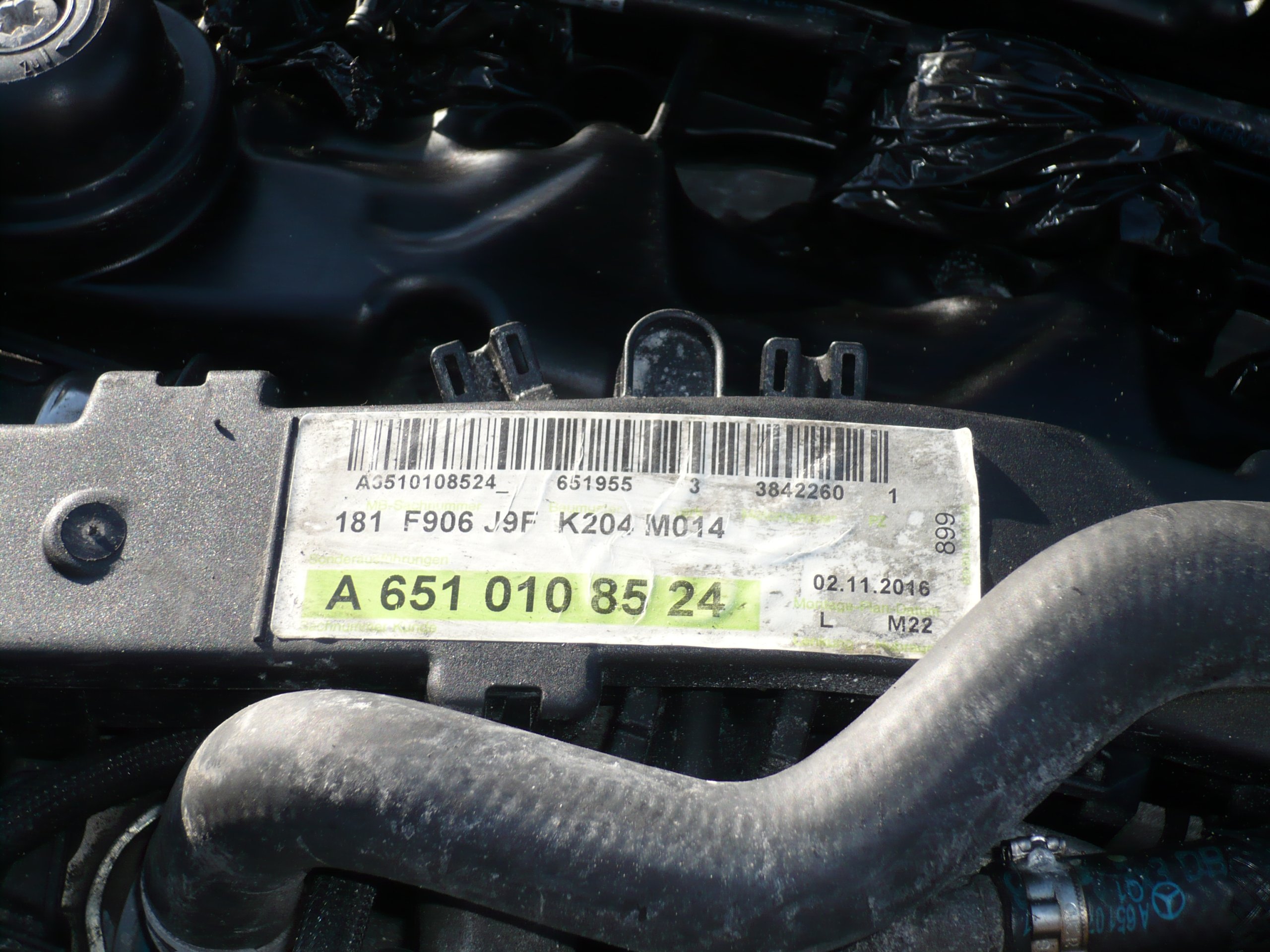 MERCEDES SPRINTER W906 316 CDI 651955 SILNIK 2016R EAN (GTIN) 55666655