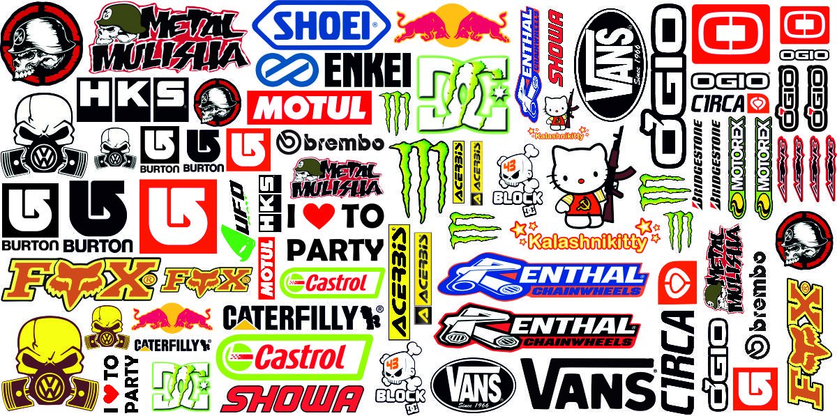 ZESTAW NAKLEJEK SAMOPRZYLEPNYCH NA ROWER NAWET 180 ELEMENTÓW