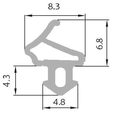 10m+Klej Uszczelka do okna okien okienna S-1172A Kod producenta S-1172A 10m+klej