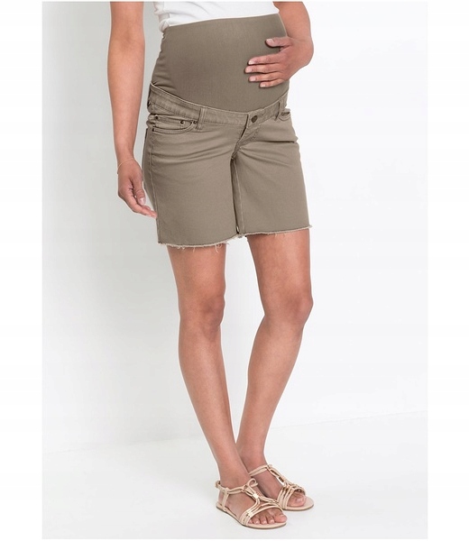 S493 SPODENKI CIĄŻOWE CIEMNOBEŻOWE R.34