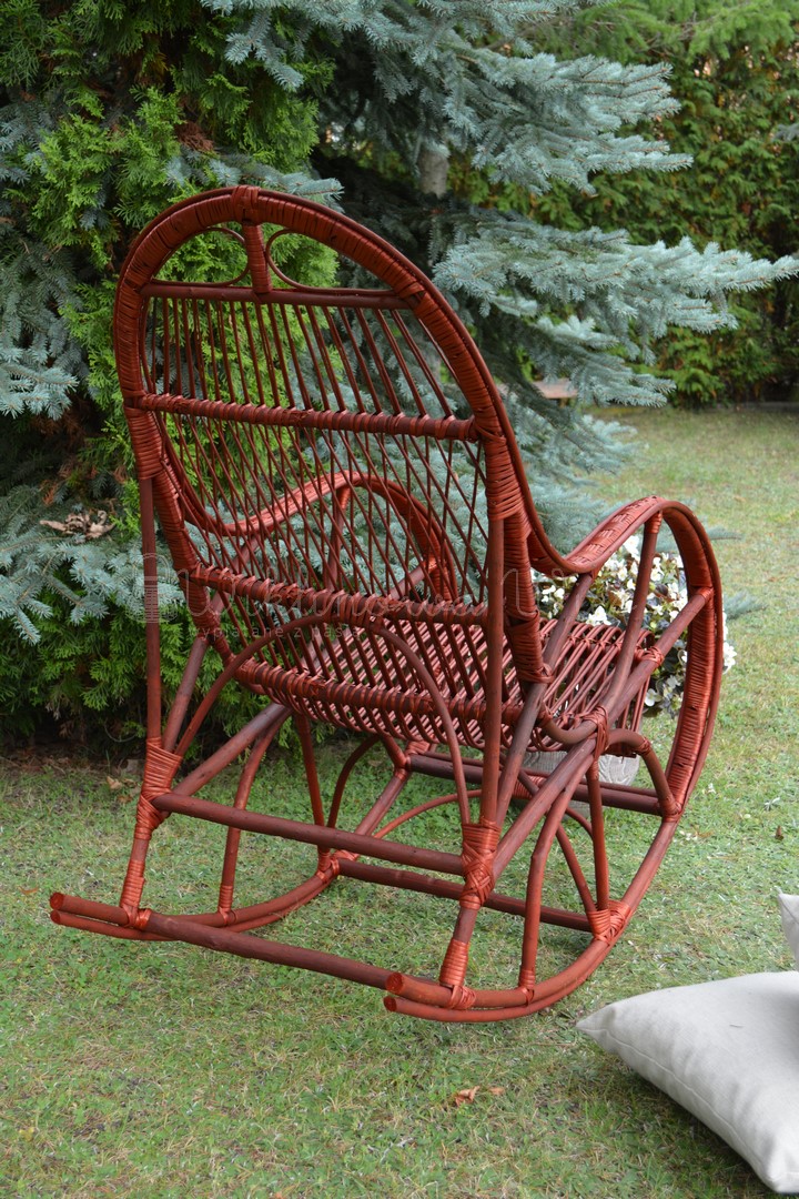 FOTEL BUJANY WIKLINOWY LORD WIŚNIA + PODUSZKA Kod producenta 1