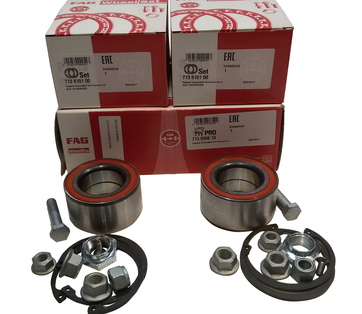 713 8008 - FAG ПОДШИПНИК ПЕРЕДНЕГО КОЛЕСА 2 ШТ SEAT CORDOBA VW POLO