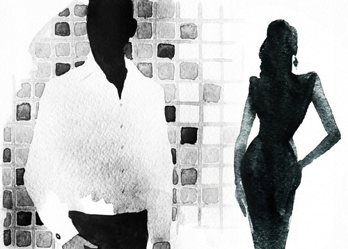 

Fototapeta Grafika Abstrakcja Malarstwo Kobieta
