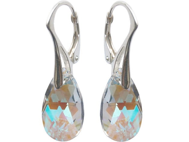 

Kolczyki Swarovski Migdał 16mm Crystal Blue Ab