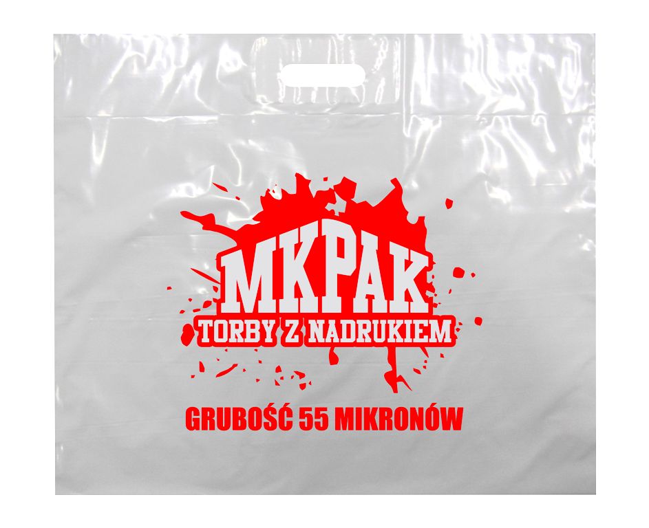

Reklamówki/torby Foliowe Z Nadrukiem 60X50 200 Szt