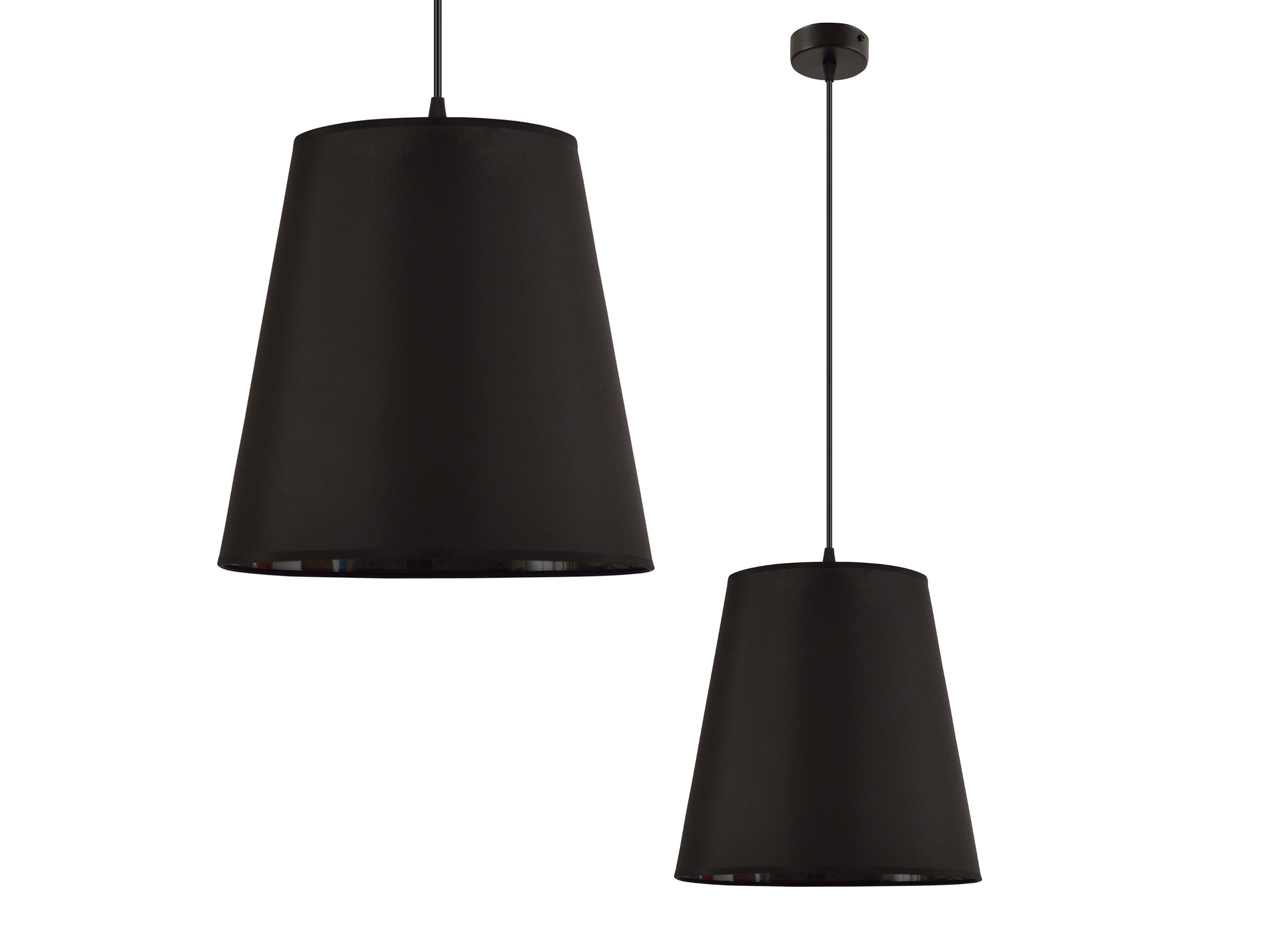 

Klasyczna Lampa Wisząca z Abażurem Stożek 4 Kolory
