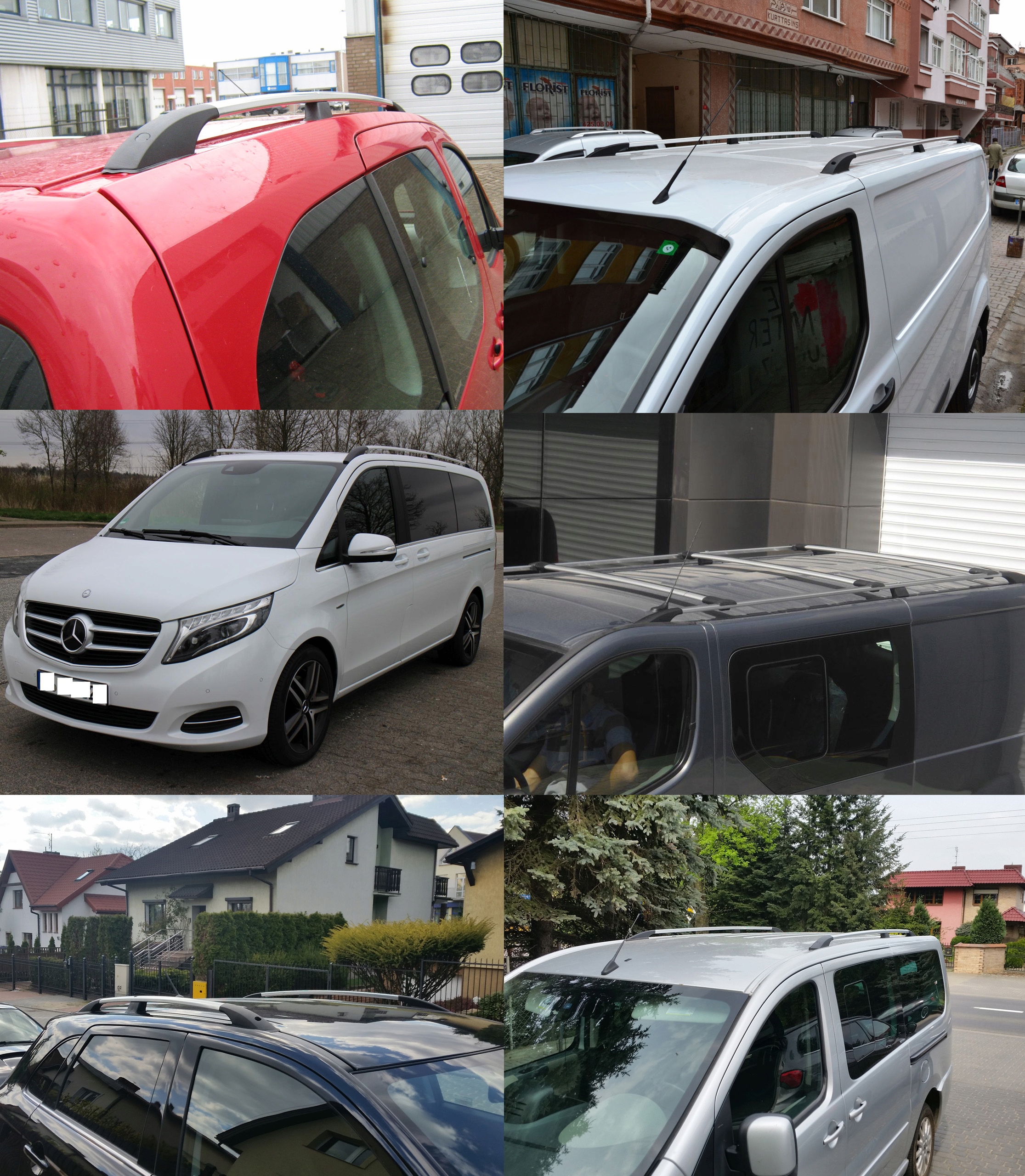 FIAT DOBLO SCUDO FIORINO CITROEN NEMO RELINGI Kolor srebrny