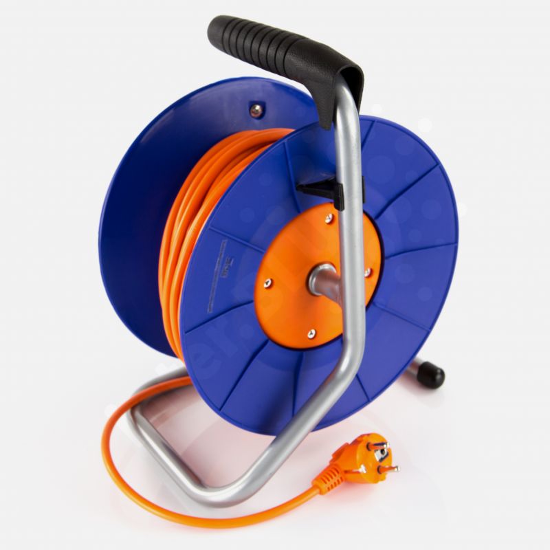 Prodlužovací kabel na bubnu 20 m 4 zásuvky červený Pvc 230 V 1…