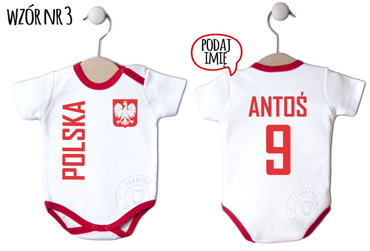 BODY KIBIC POLSKA DWUSTRONNY NADRUK KR. RĘKAW 104 Rękaw krótki rękaw