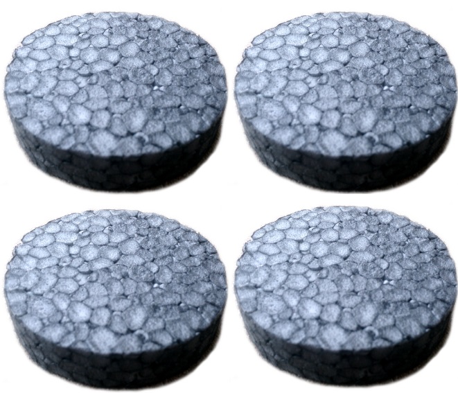 ZAŚLEPKI STYROPIANOWE GRAFITOWE ZATYCZKI KRĄŻKI DO STYROPIANU 100 szt