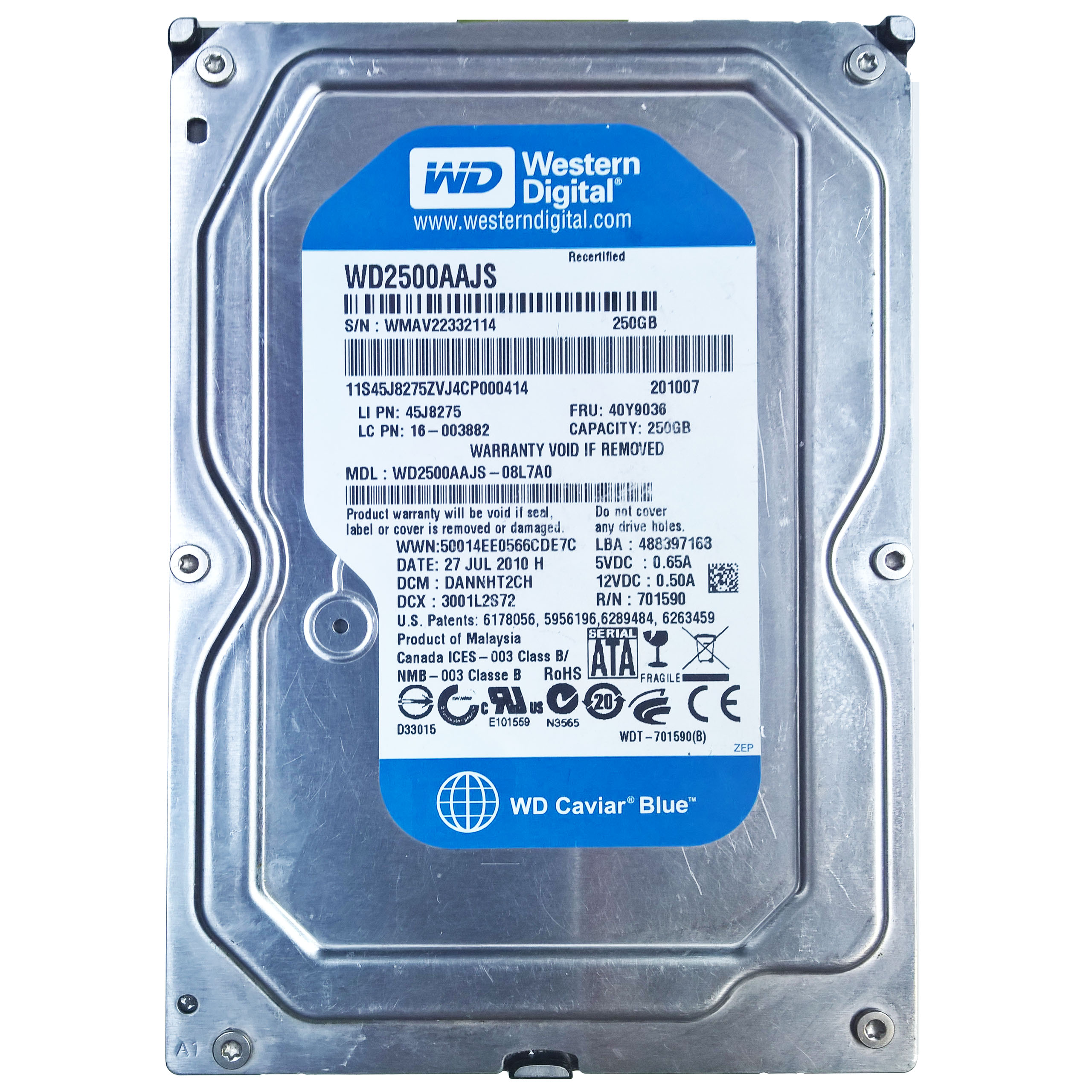 外付けハードディスク・ドライブ WD Caviar Blue 250GB HDD WD2500AAJS 91HEqUVu8yL._UF350,350_QL50_.jpg