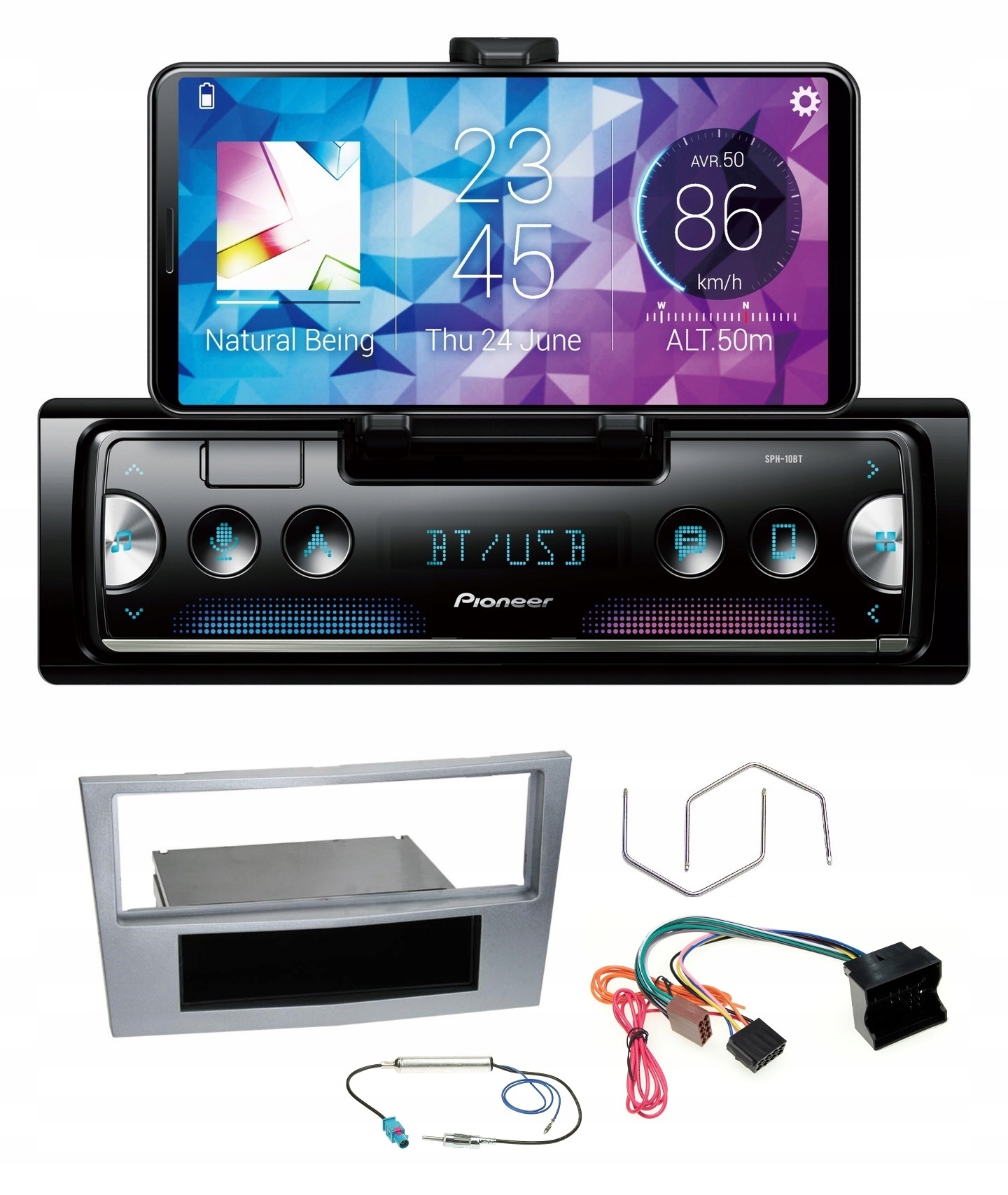 Pioneer SPH-10BT Bluetooth autorádio Aux Usb Opel Corsa D Astra H