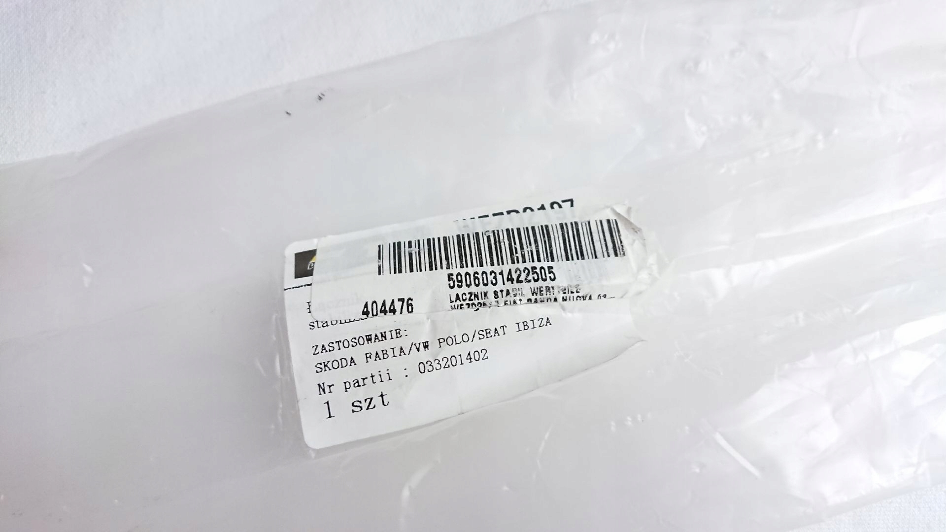 ŁĄCZNIK STABILIZATORA PRZÓD FIAT PANDA 1.1 1.2 1.3 Producent części Wertteile