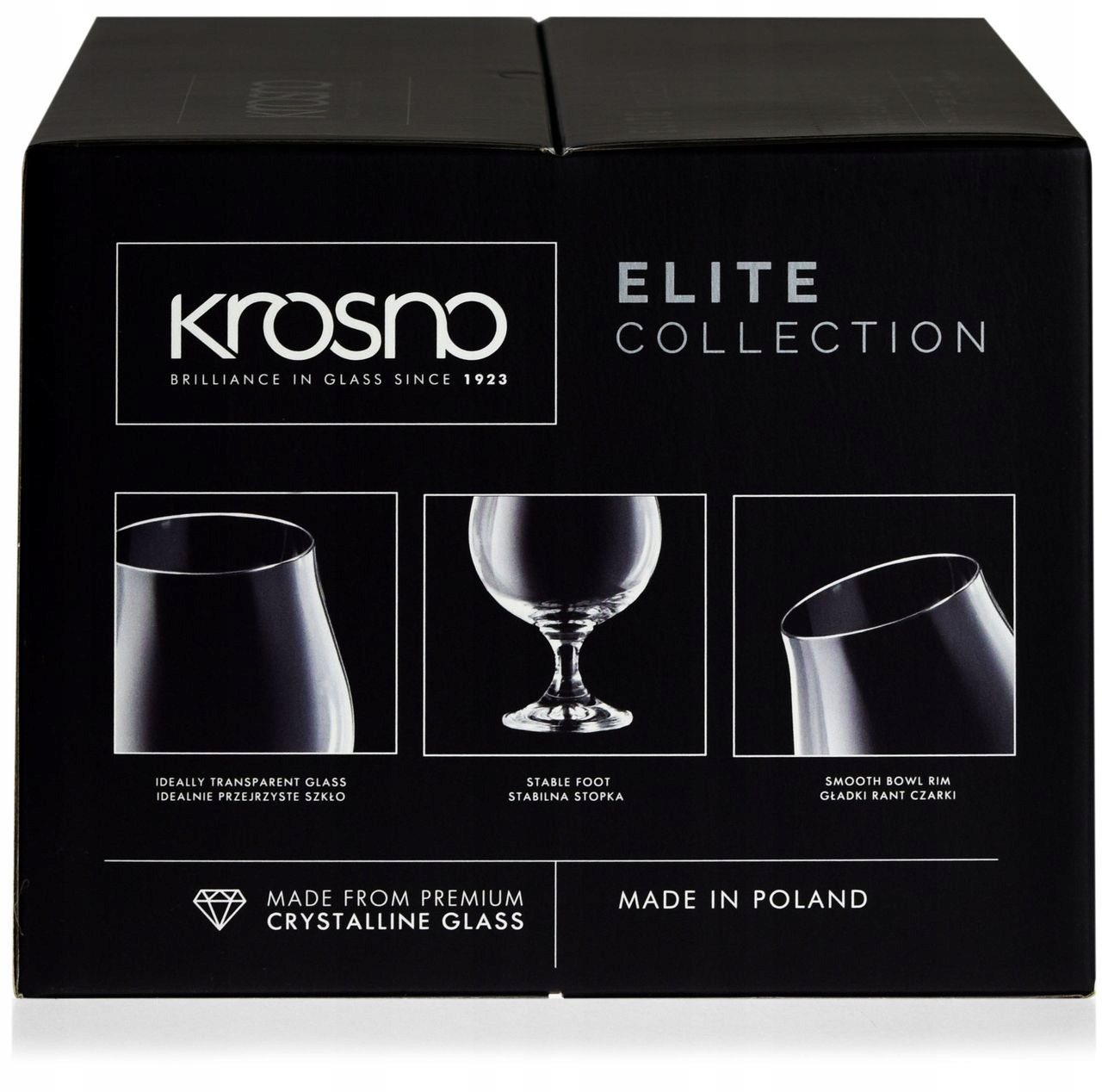 Pokal typu SNIFTER do ciemnego piwa KROSNO 500ml Przeznaczenie kieliszki koktajlowe pucharki