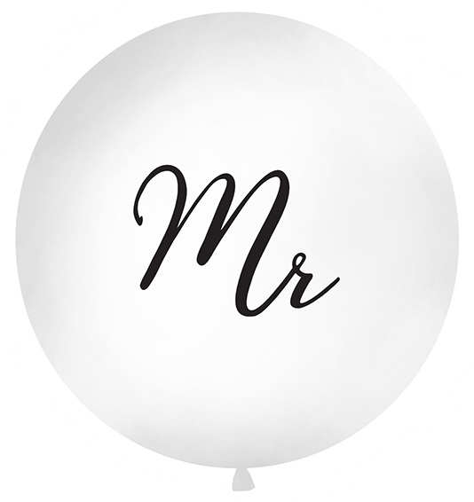 

Balon Gigant Mr 1 Metr Ślub Wesele Sesja Ślubna