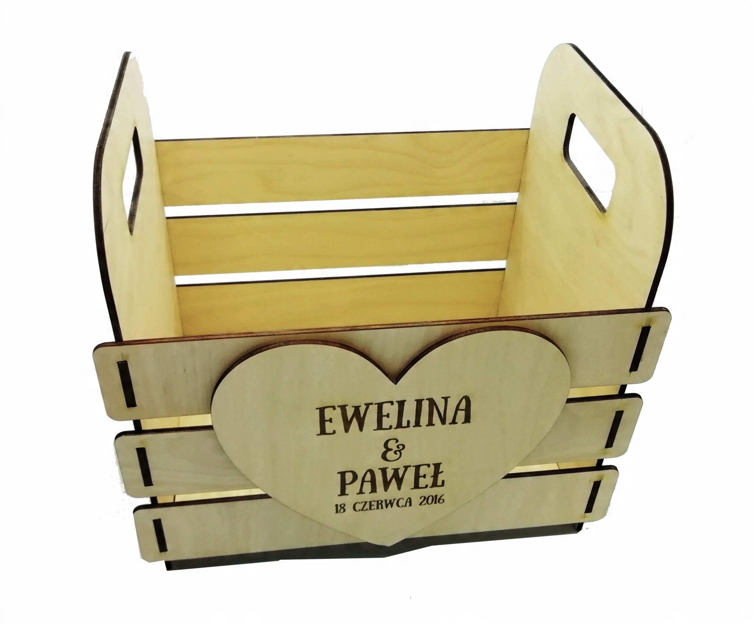 

Skrzynka prezentowa drewniana duża Grawer Logo