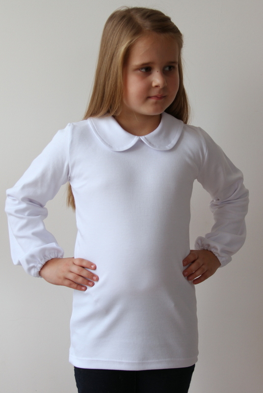 BLUZKA BIAŁA Z KOŁNIERZYKIEM ROZ. 98 - KLAUDYNKA Rozmiar (new) 98