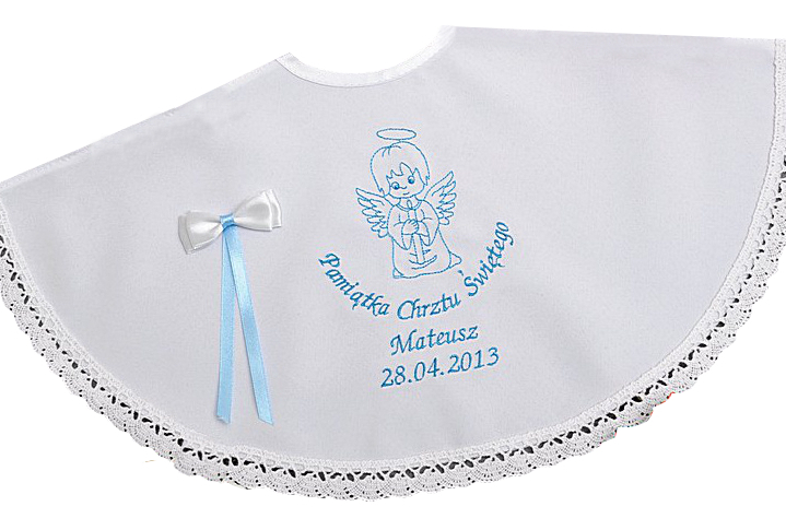 SZATKA ДЛЯ КРЕЩЕНИЯ Вышивка Имя и Дата крещения рубашка