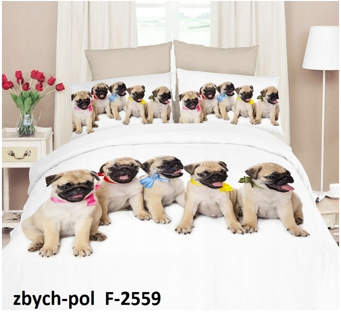 posciel koty psy 3D 160x200 z przescieradłem real Kod producenta POŚCILE REAL FOTO 3D