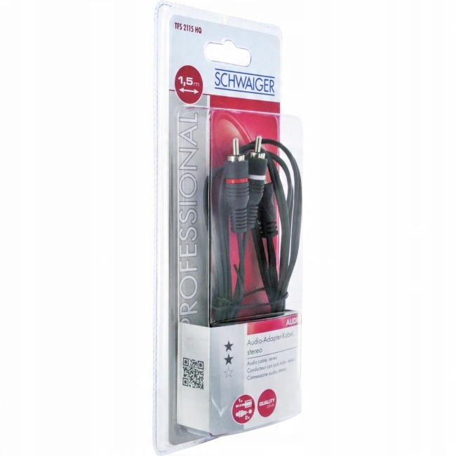 

Kabel Przewód Aux Jack 3,5mm Rca Cinch Stereo 1,5m