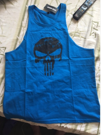 KOSZULKA NA SIŁOWNIE TOP TANK PUNISHER Rękaw bez rękawów