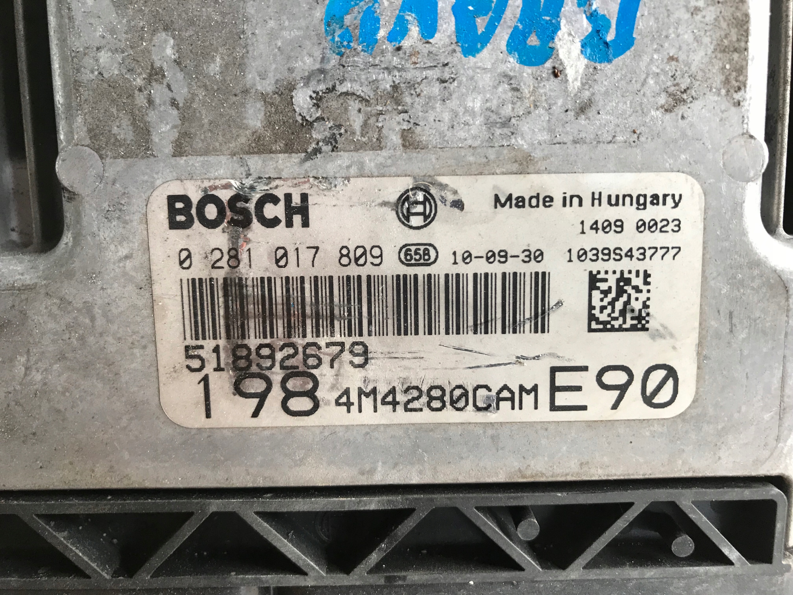 STEROWNIK SILNIKA FIAT BRAVO 518992679 0281017809 Producent części Bosch