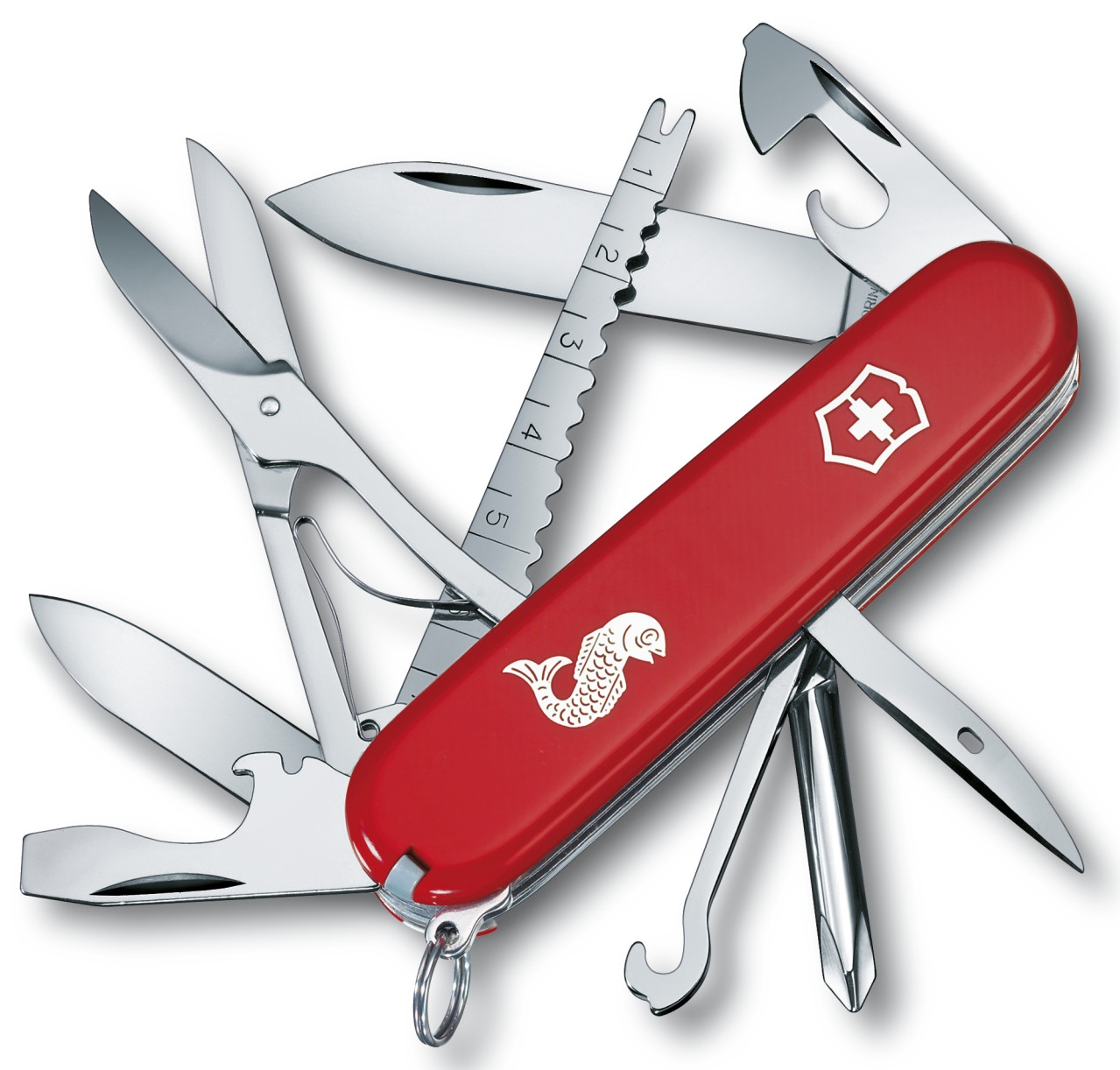 Victorinox 1.4733.72, scyzoryk Fisherman, 91 mm, 17 funkcji, wędkarski Marka Victorinox