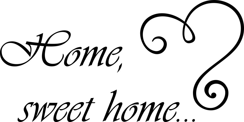 

Naklejka na ścianę Cytat Home sweet home 50 cm
