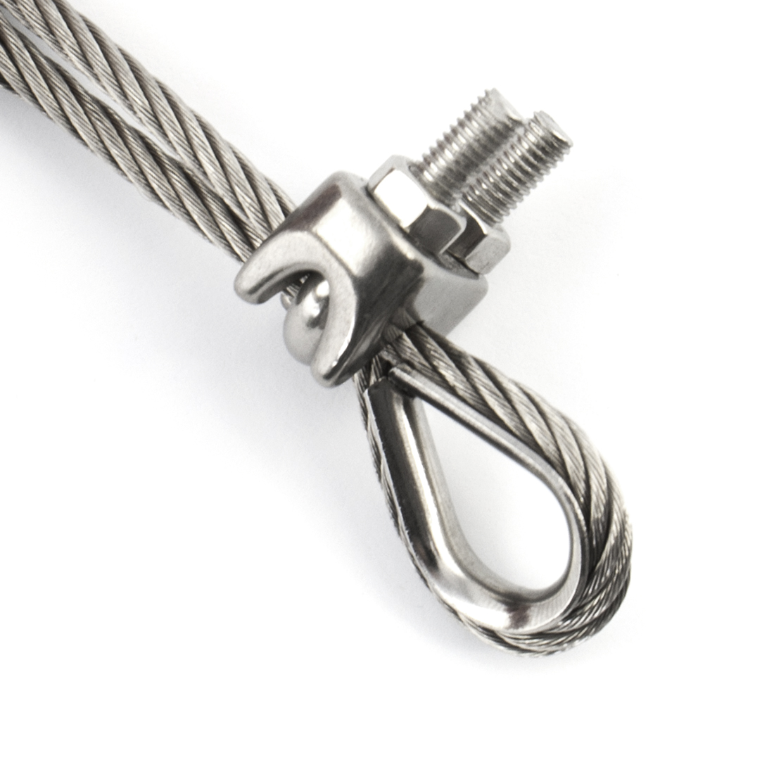 Zacisk linowy kabłąkowy nierdzewny 8mm 1 szt. Model RZ8