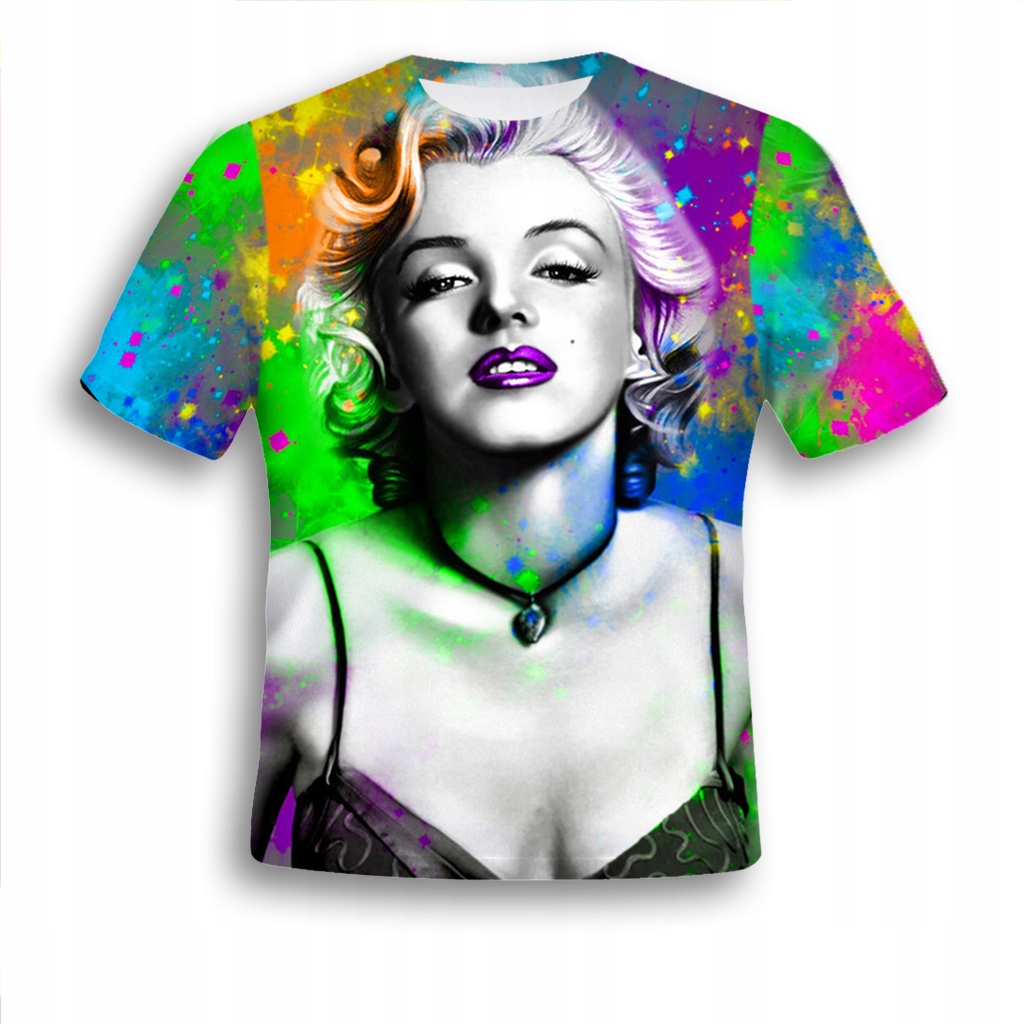

Koszulka 3D Fullprint T-shirt Marilyn M Modna Pl
