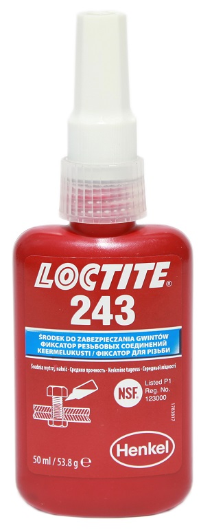 

Loctite 243 Klej do zabezpieczania gwintów 50ml