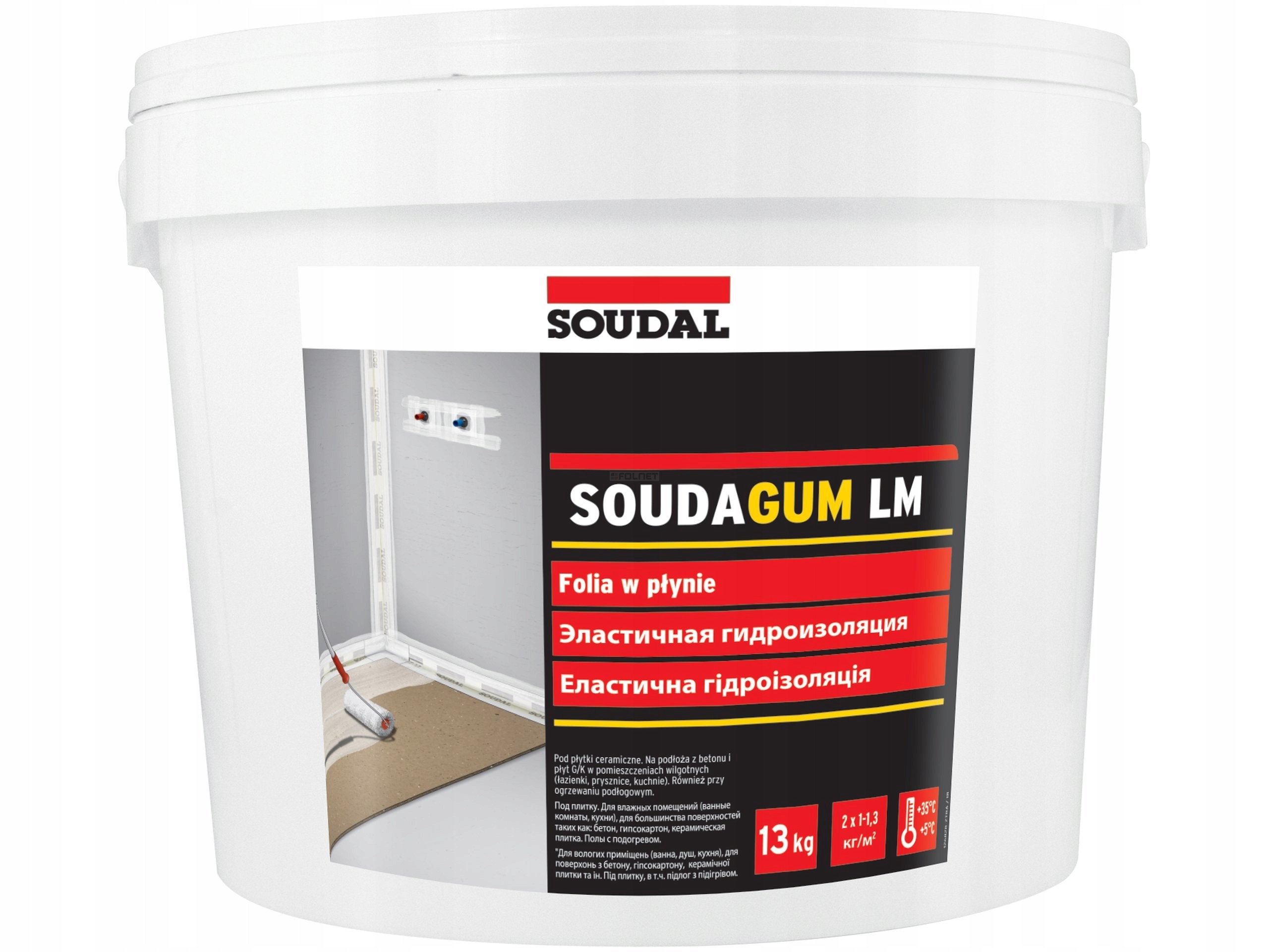 

Soudal Soudagum Uszczelniająca Folia W Płynie 13kg