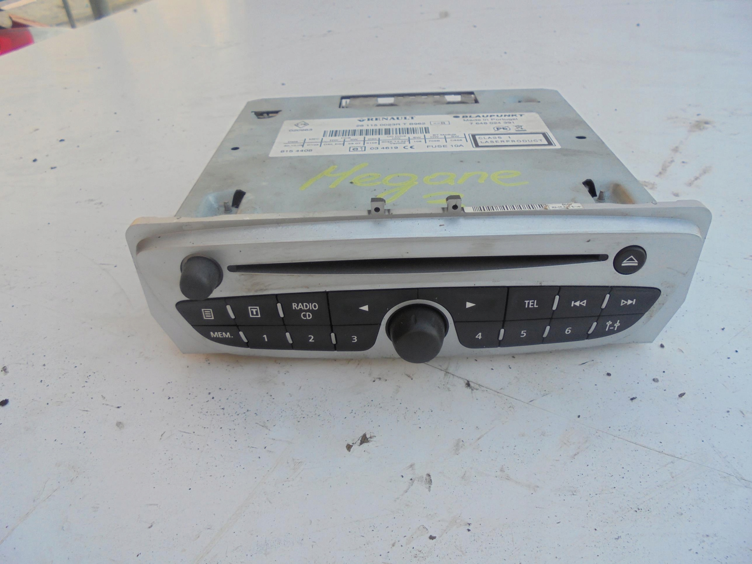 RADIO CD 281150023R RENAULT MEGANE 3