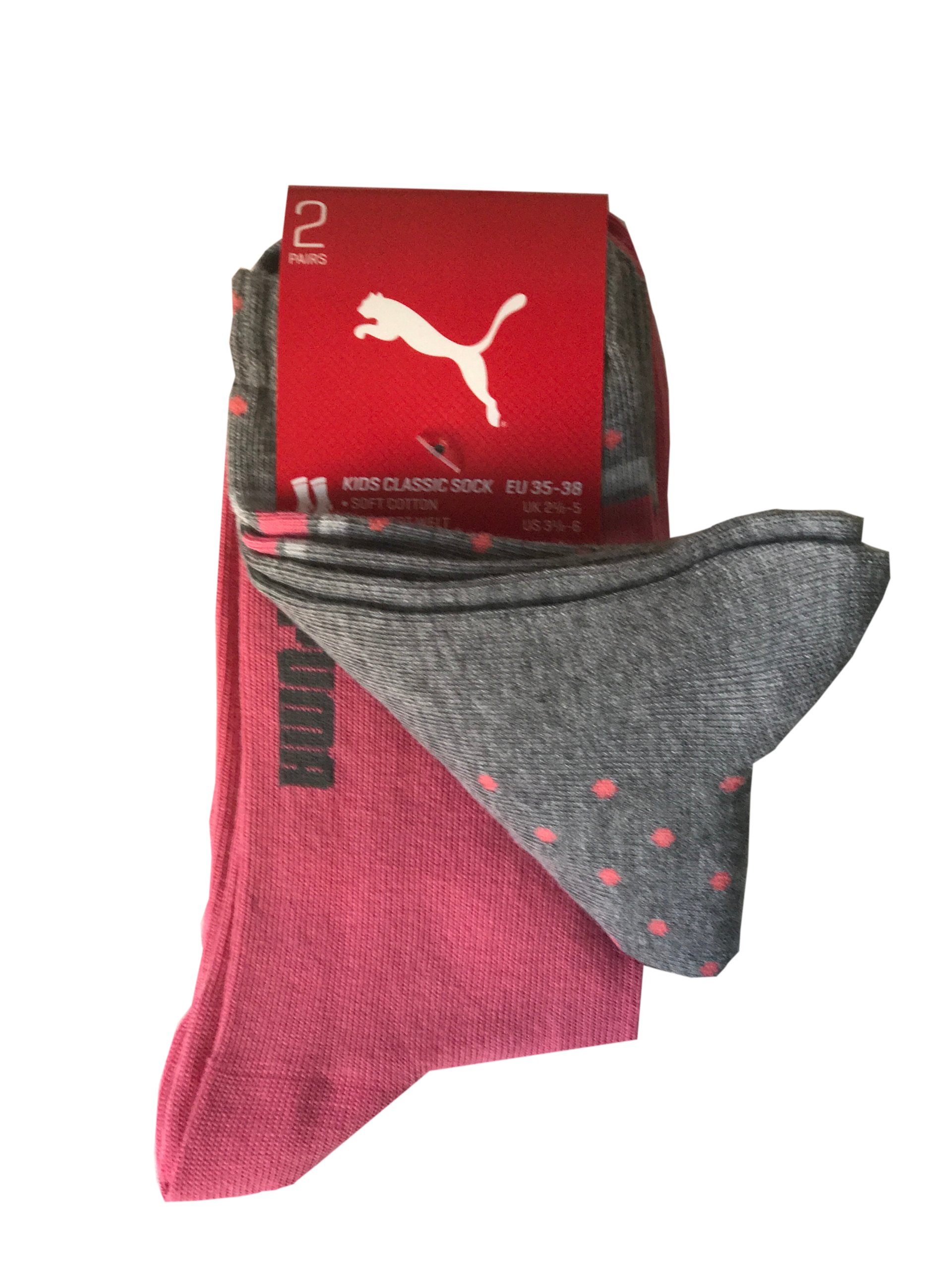 PUMA SKARPETKI DAMSKIE ROZM.35-38 NOWE 2-PACK Rozmiar 35